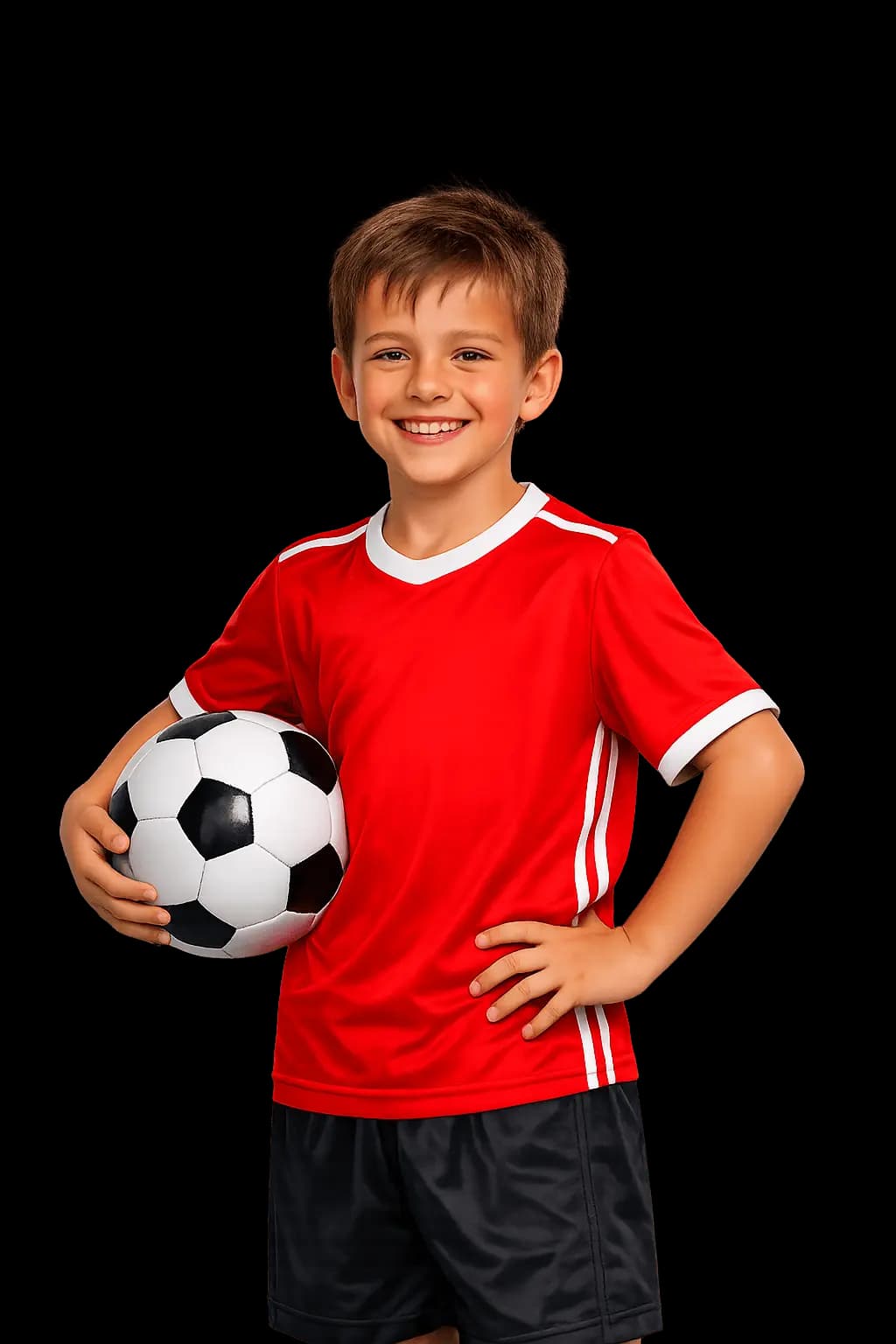 Young football player