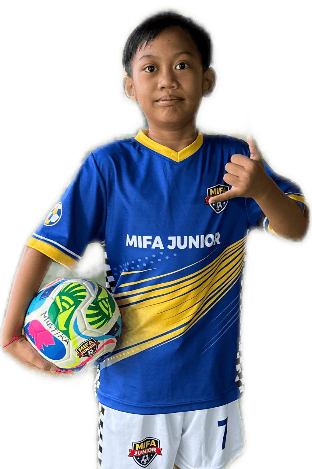 Young football player