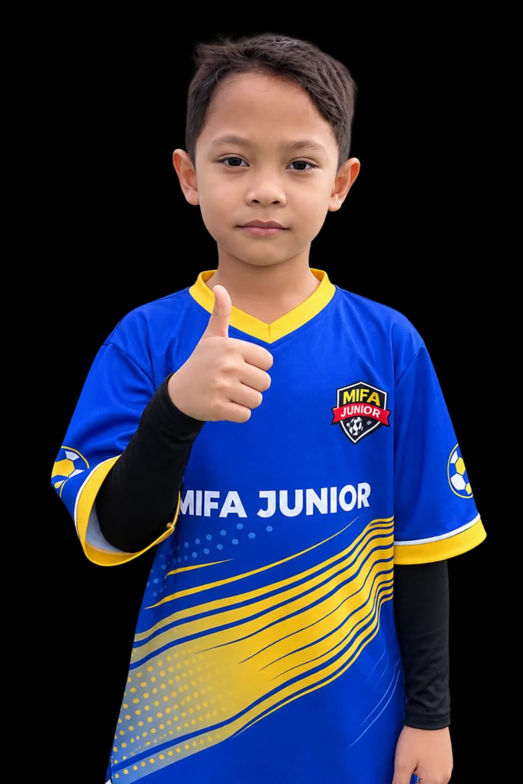 Young football player